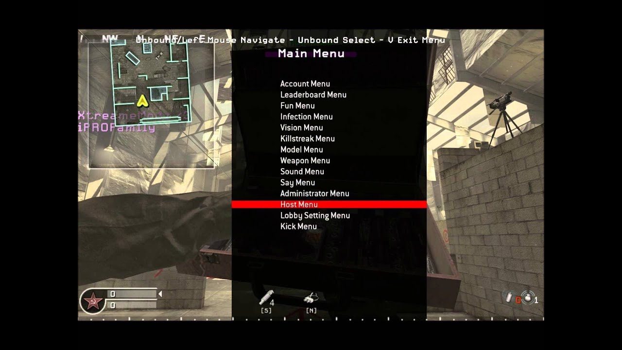 BETA] COD4 Trickshot Menu w/ Killcam by Hollow - 