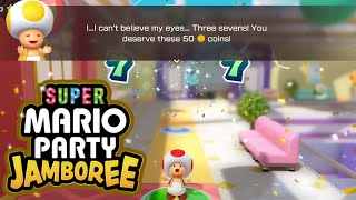 I Rolled Three Sevens Again? Triple 7 Dice Roll - Super Mario Party Jamboree