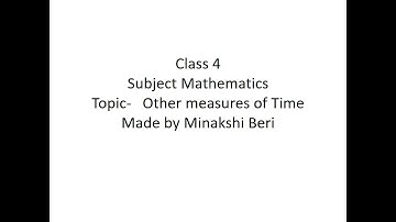 Class 4, Mathematics, Exercise 12 B by Minakshi Beri