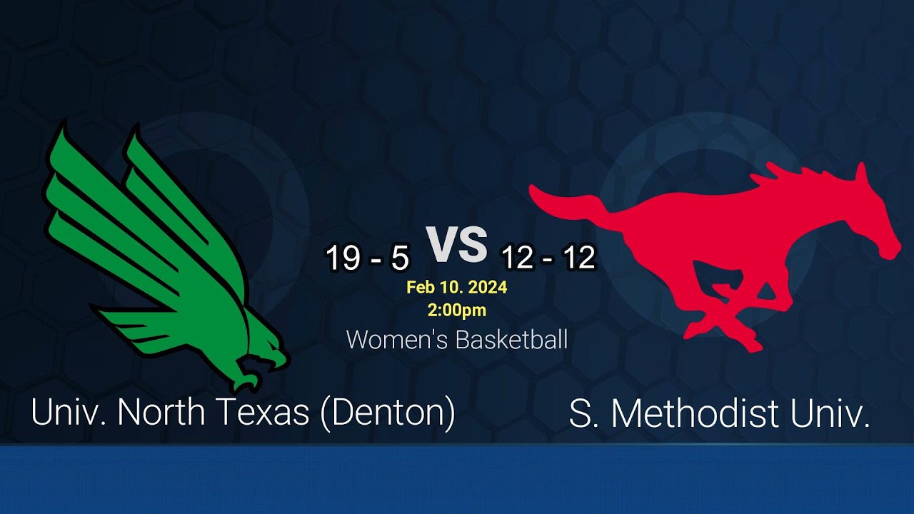 Univ North Texas Vs. SMU (Women's Basketball) YouTube