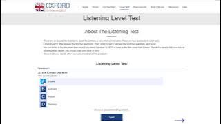 Oxford Online English Listening Level Test with answers