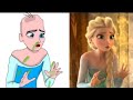 Frozen 2 Elsa funny Drawing memes - Try not To laugh