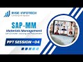 PPT Session 04 | SAP MM Master Data | Student PPT Presentation | Rise Infotech