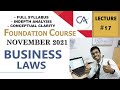 CA FOUNDATION - BUSINESS LAW - LECTURE #17 (NOVEMBER 2021)