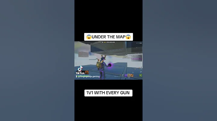 UNDER THE MAP TUTORIAL! | 1V1 WITH EVERY GUN | #shorts #fortnite #gaming #hivemaps