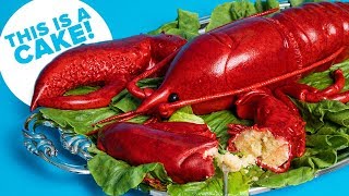 Giant 10 Pound Red LOBSTER... Cake! | How To Cake It with Yolanda Gampp