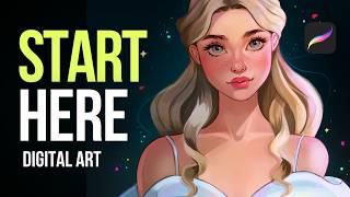 START HERE with Digital Art | Step by step Tutorial