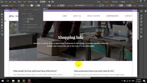 Adobe Muse Template "ePpo" | How to edit "Shopping info" page