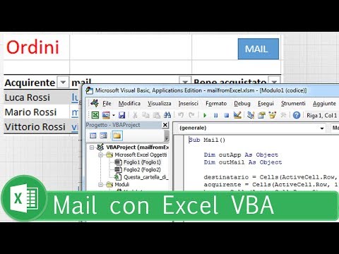 Tutorial excel #44 - Creare mail da Excel (Excel VBA)