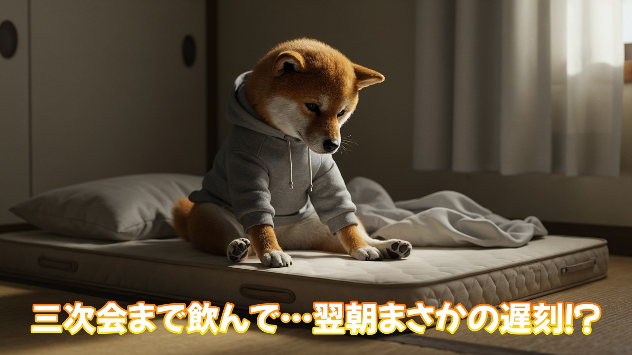[第30話] シバくん、飲み会三次会で大はしゃぎ！翌日の遅刻ピンチをどう切り抜ける？
