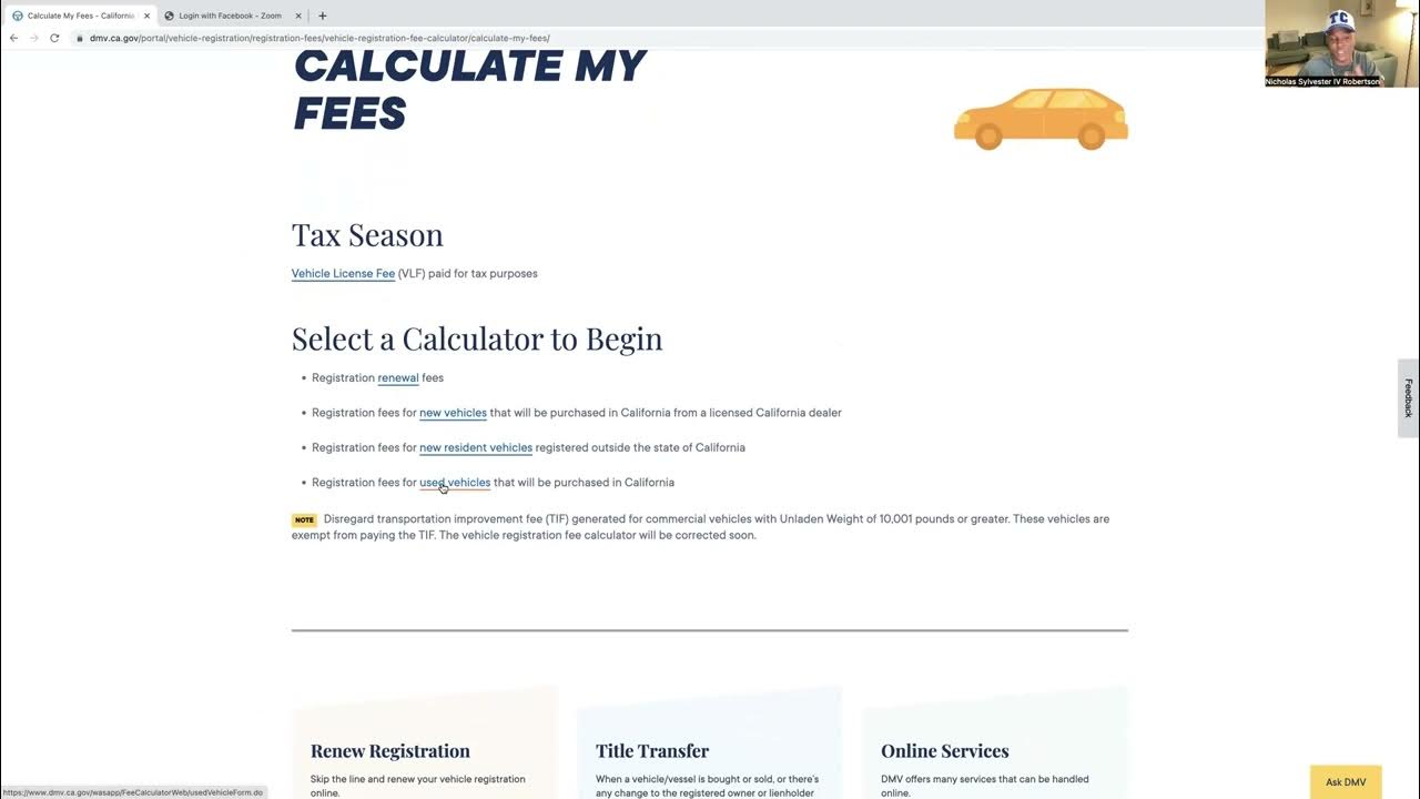 How to Calculate DMV Registration Fees YouTube
