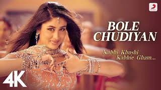 Bole Chudiyan Amitabh, Shah Rukh, Kajol, Kareena, Hrithik | Udit Narayan | Karan Johar | 4K 💞💯💯💞💕