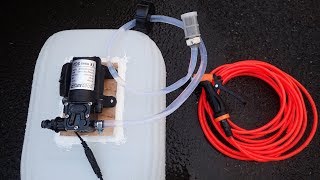 12V Ebay Pressure washer testing - Rinsing kayaking kit