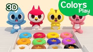 [Miniforce] Learn colors with Miniforce | Colors Play | Eating doughnut | Miniforce Colors Play