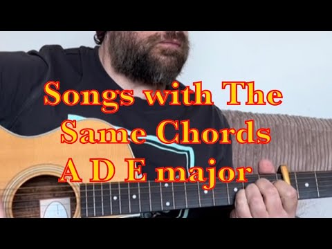 2 Easy songs with the same chords-(Part 1) inc U2 and Snowpatrol-Acoustic Guitar Lesson 