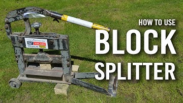 How to Use a Block Splitter
