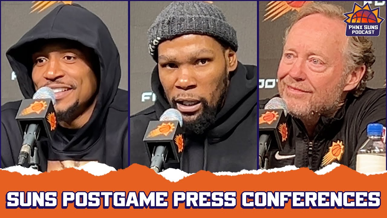 Phoenix Suns Postgame Press Conferences After A Christmas Victory YouTube