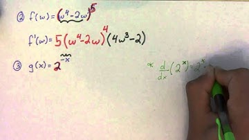 Chain Rule Exercises part 2