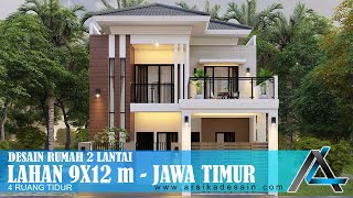 9 X 12 meter HOUSE DESIGN I EAST JAVA – MODERN TROPICAL HOUSE DESIGN #architectservices #designse...