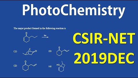 Norrish Type II : Photochemistry |  CSIR NET 2019DEC