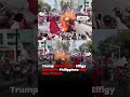 Trump Netanyahu Effigy Burned in Philippines May Day Protest