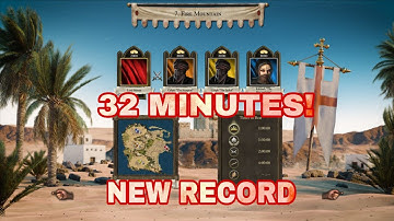 Fire Mountain – Trail of the Falcon (Mission 7) Speedrun | Stronghold Crusader Definitive Edition