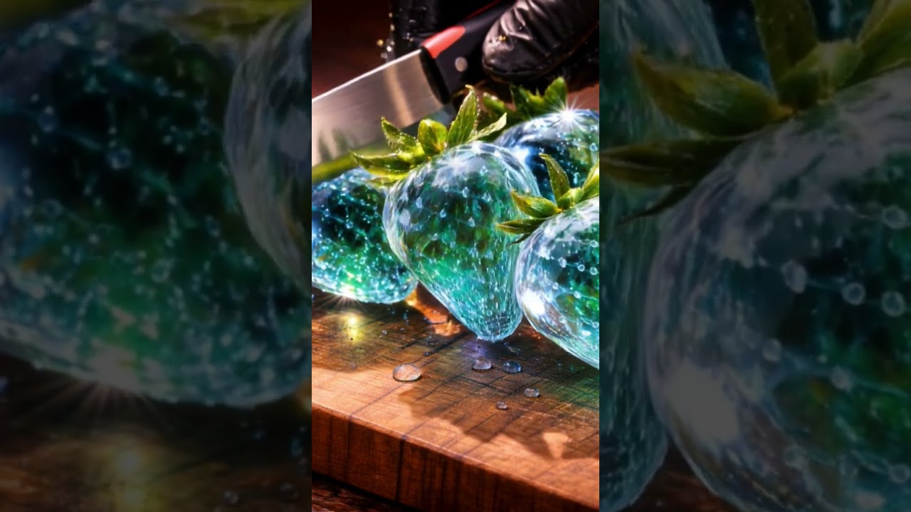 Blue Glass Apple ASMR