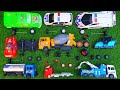 Mencari dan Merakit Mobil mobilan Garbage truck Sampah Excavator Pesawat Helikopter Bulldozer Crane