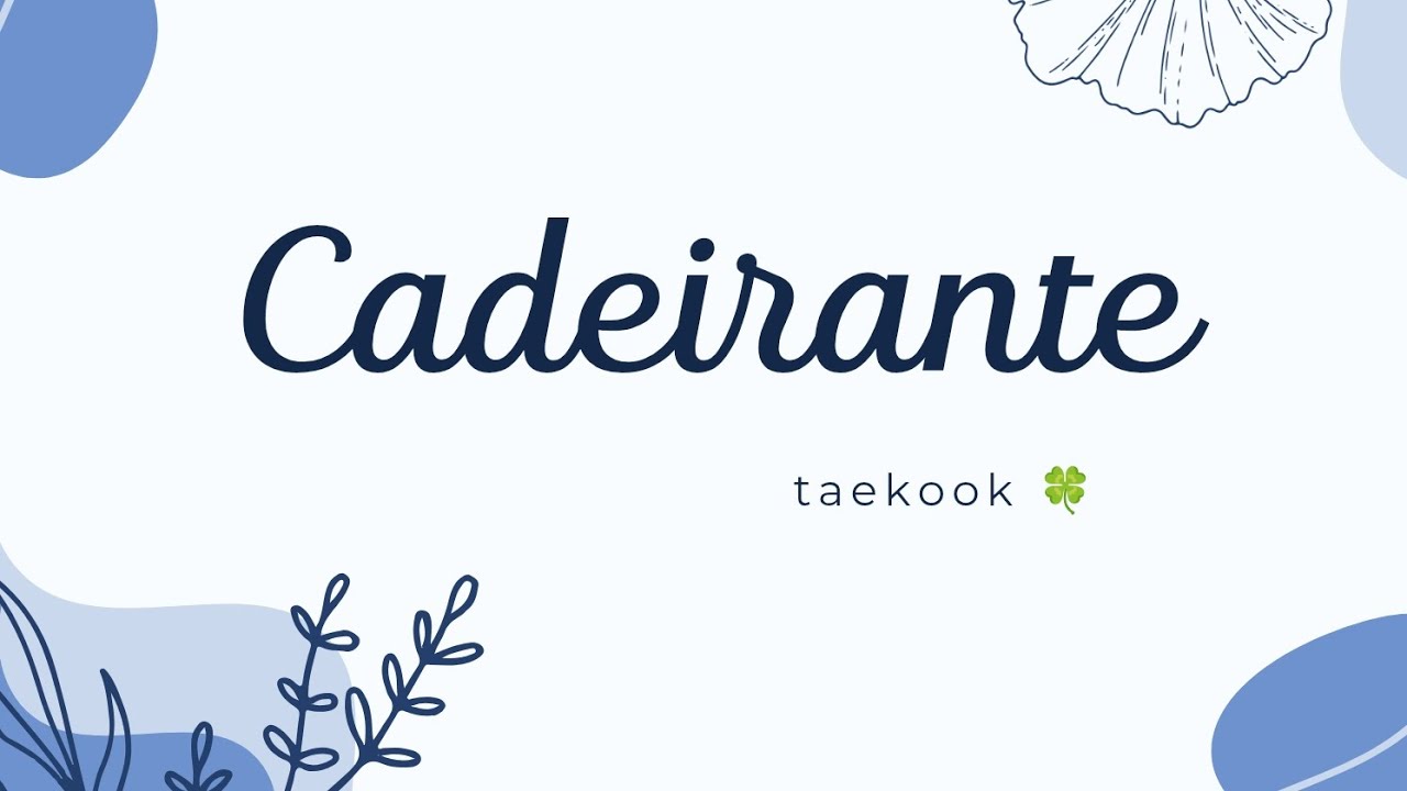 Asmr série taekook 💞 {cadeirante}💞{02/?}💞🐯🐰