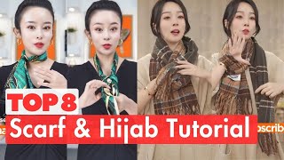 The 8 Most Popular Scarf Tie Methods Stylish Headscarf Wear Gilrs Necktie
