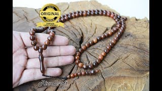 Tasbih Kayu Kokka Kokah Kaukah Fuqah Fuqoha Fukah Fuqaha Turki Unik Motif Wajik Belimbing Coklat 33 Kualitas Terbaik