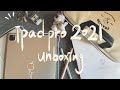 【iPad Pro 2021】(12.9")+Apple Pencil 2+accessories unboxing📦🍎