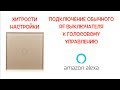 Установка выключателя с голосовым управлением. Серия 110