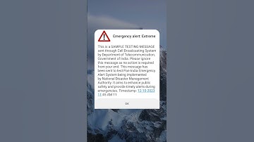Emergency Alert System For National Disaster management #trending #emergency #national #disaster