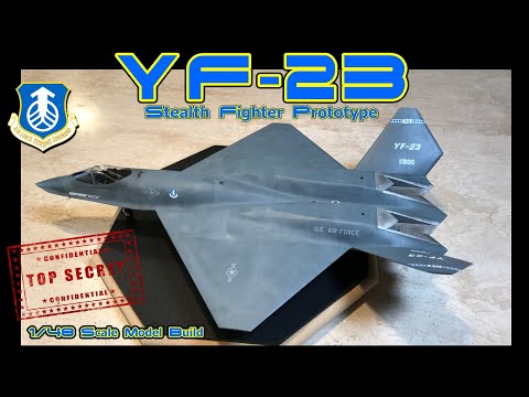 Building the Hobby Boss 1/48th Scale YF-23 Stealth Fighter Prototype