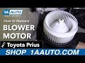 How to Replace Blower Motor 2010-15 Toyota Prius