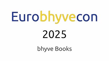 Eurobhyvecon 2025: bhyve Books
