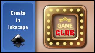 Inkscape Speed Art: Icon Game Club screenshot 2