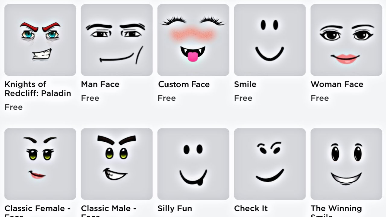 How to get a cute custom face on roblox! (cheap and better playful ...
