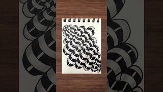 Day 152 Easy Doodle Art Tutorial #doodle #doodleart #art #drawing #zen #flowers #shorts #zentangle