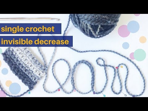 How to Invisible Decrease Single Crochet (sc2tog) for Beginners