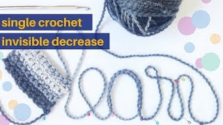 How to Invisible Decrease Single Crochet (sc2tog) for Beginners