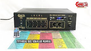TOTORIAL BEL SEKOLAH MANUAL 260 NADA