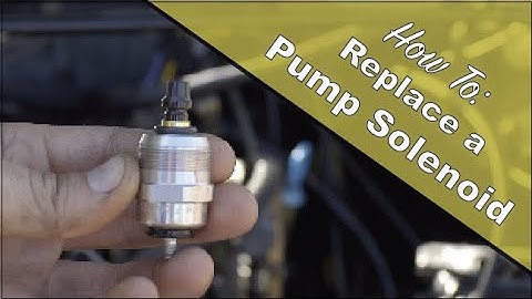 How to Replace the Fuel Shutoff Solenoid on a Bosch VE injection Pump, Volvo 240 D24 Diesel
