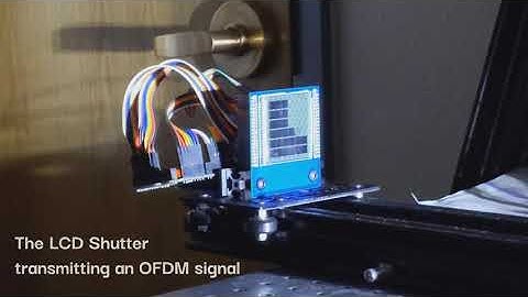 Visible Light Backscatter sending OFDM signals