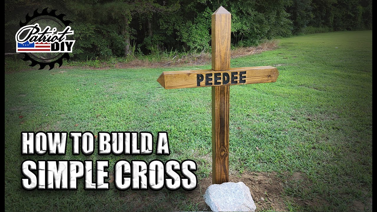 Large 5 Foot 4 Inch Standing Decorative Wooden Cross