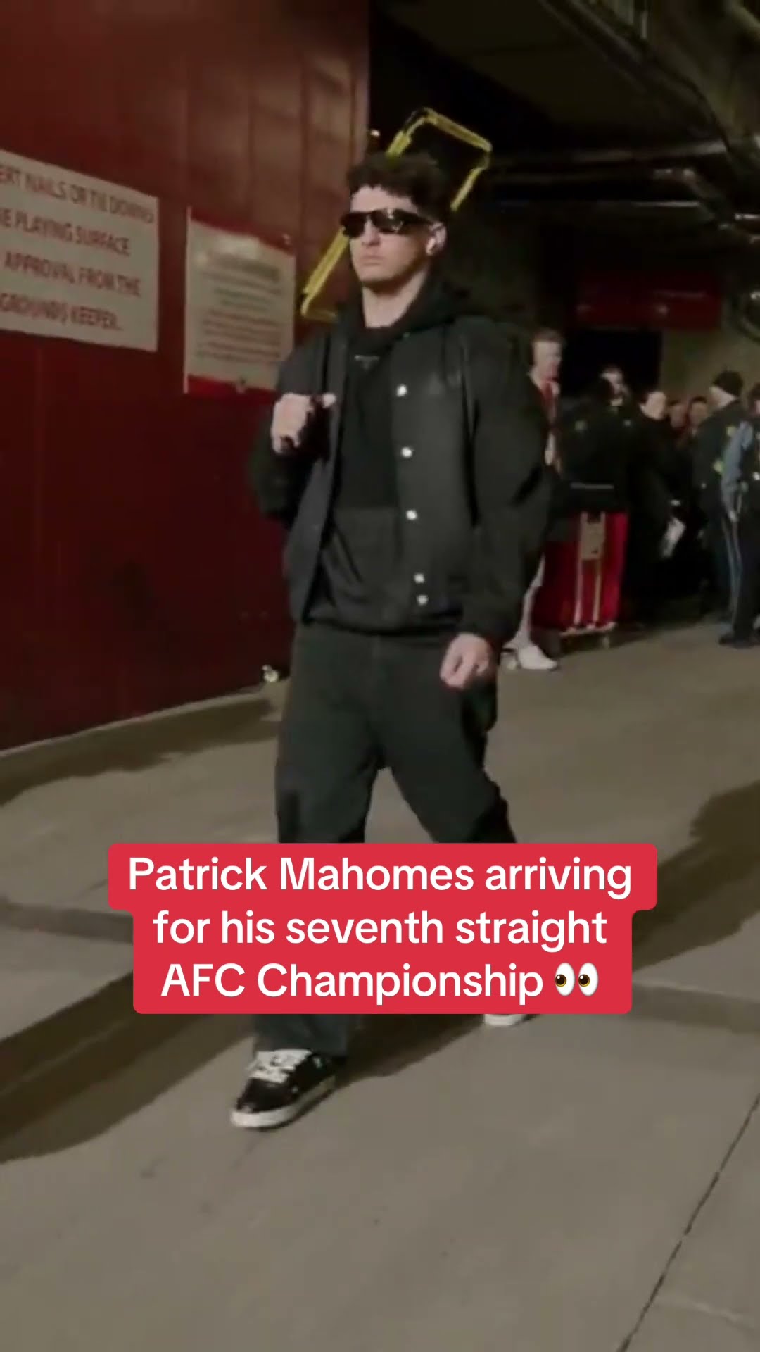 Mahomes is all business ? (via @NFL/IG)
