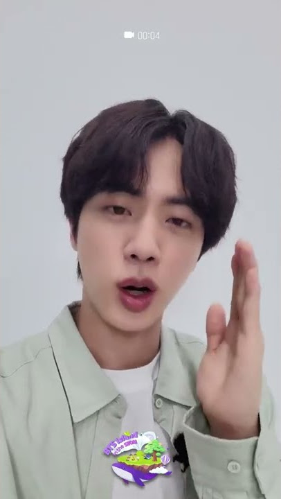 Incoming video call from Jin to our ARMY, who is still hesitating?