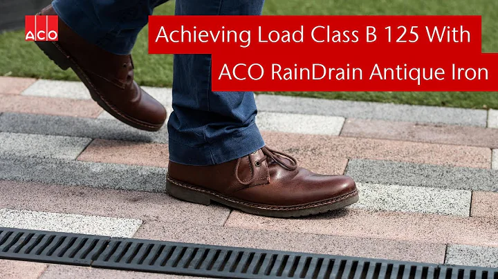 How to increase the load class of your ACO RainDrain channel with the ACO Antique Iron grating