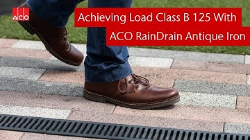 How to increase the load class of your ACO RainDrain channel with the ACO Antique Iron grating